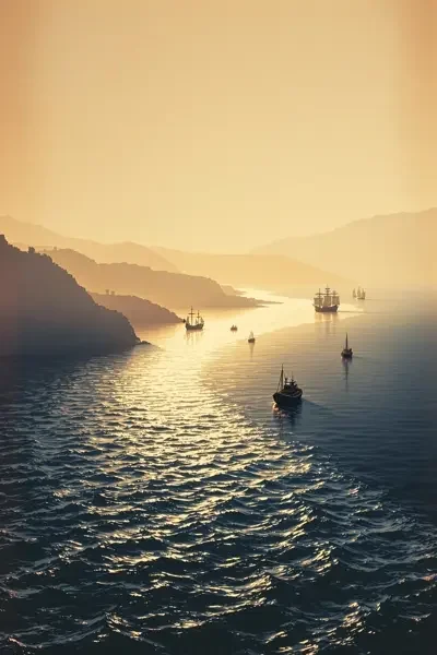 江河入海 轮播海报